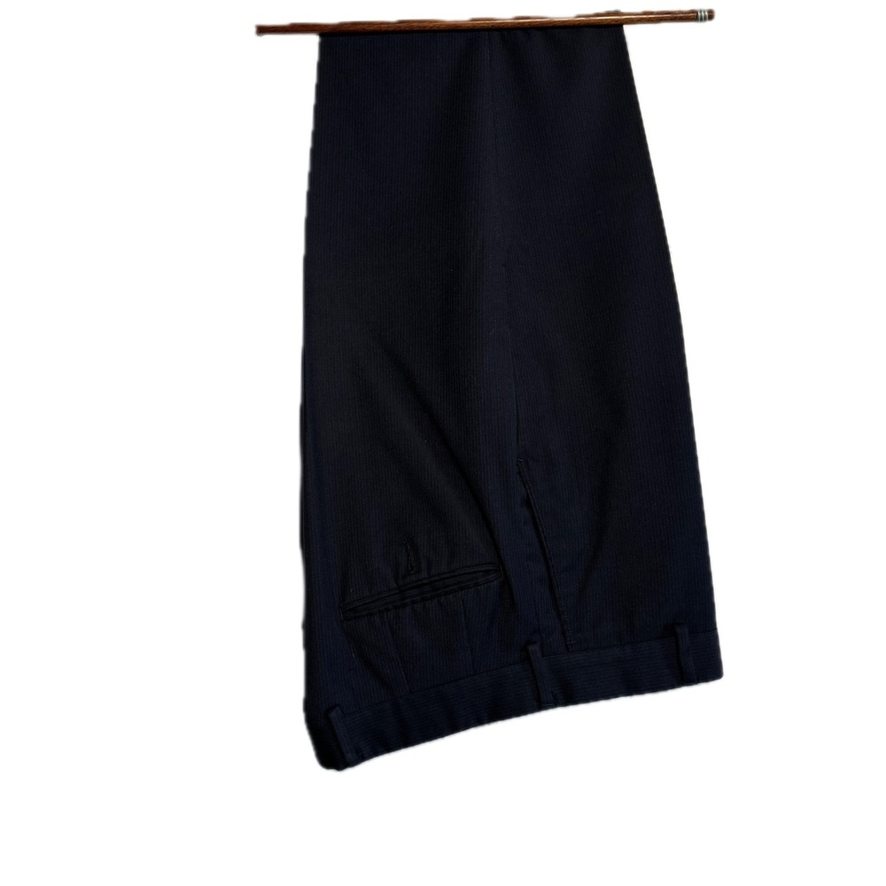 Men's Arrow Wool-Blend Navy Blue Pinstripe Suit 42R [jacket] 34x32 [pants] - Picture 7 of 7